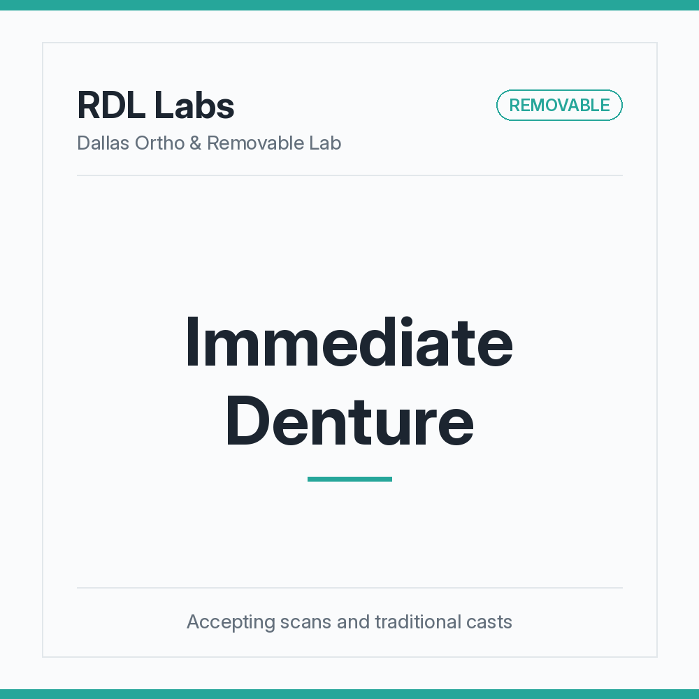 Immediate Denture