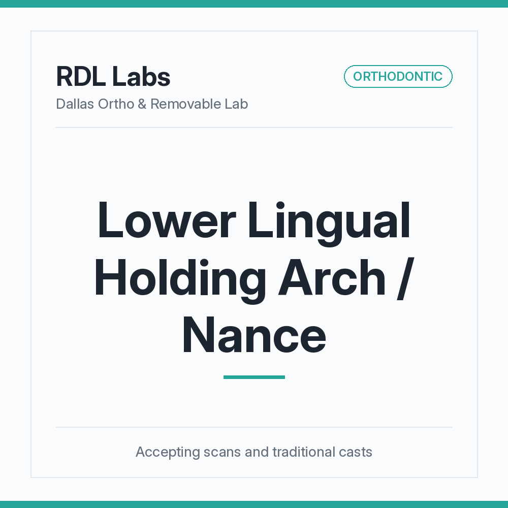 Lower Lingual Holding Arch / Nance