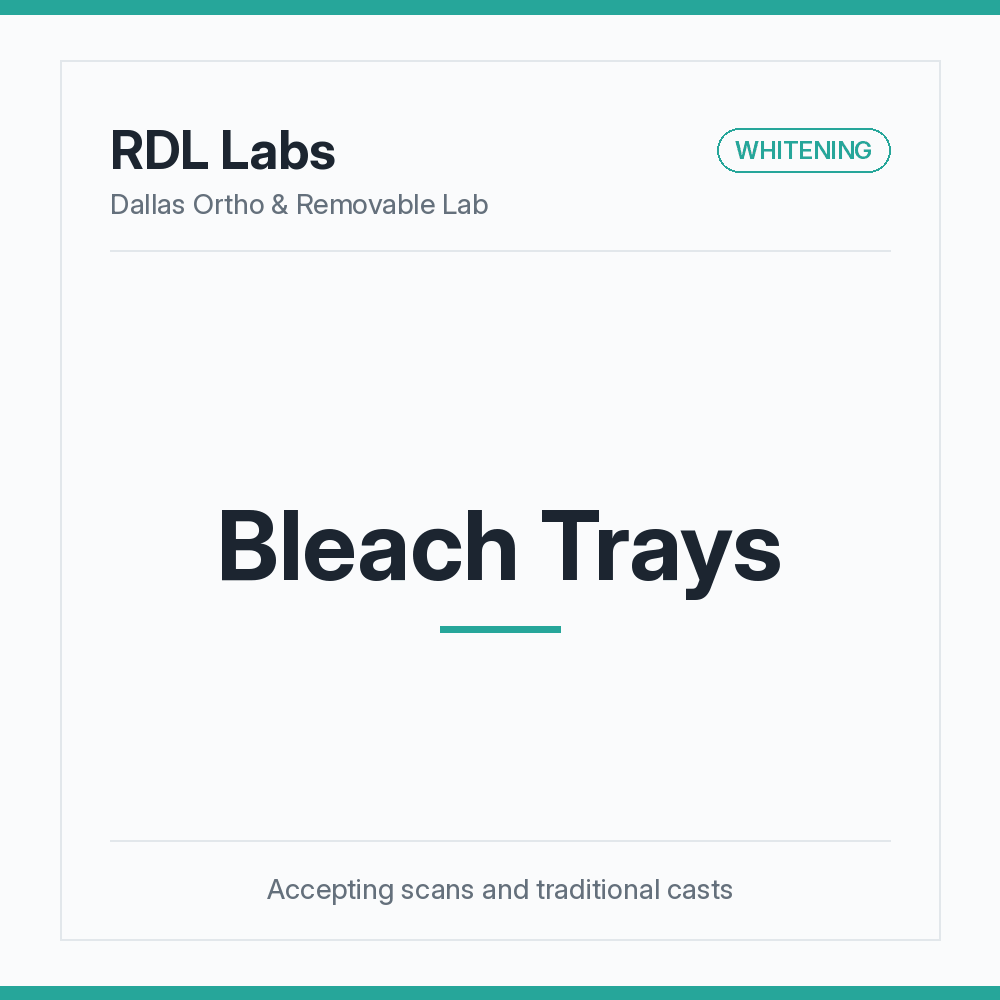 Bleach Trays