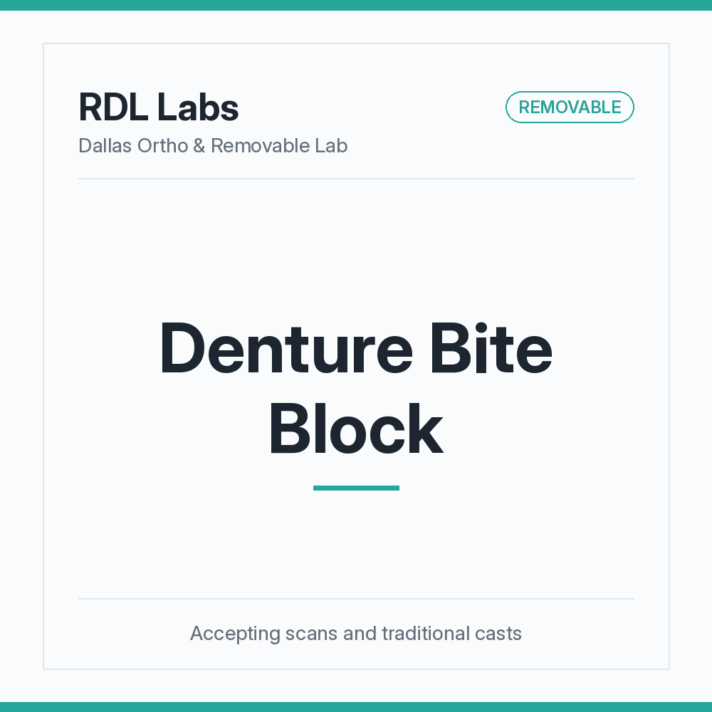Denture Bite Block