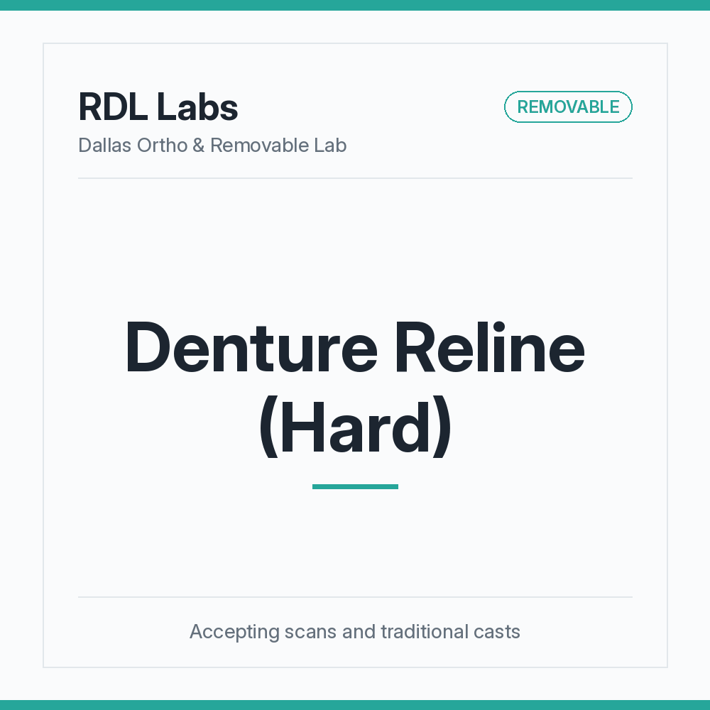 Denture Reline - Hard