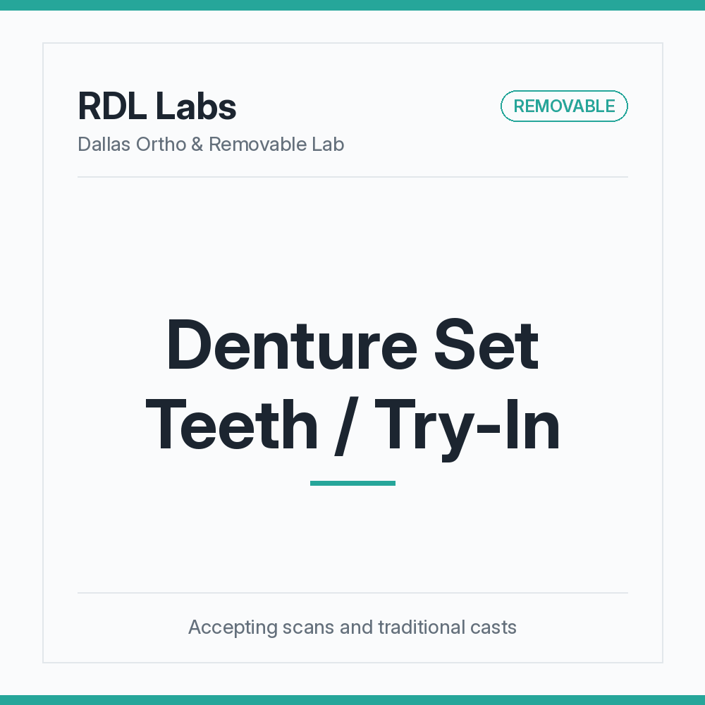 Denture Set Teeth / Try-In