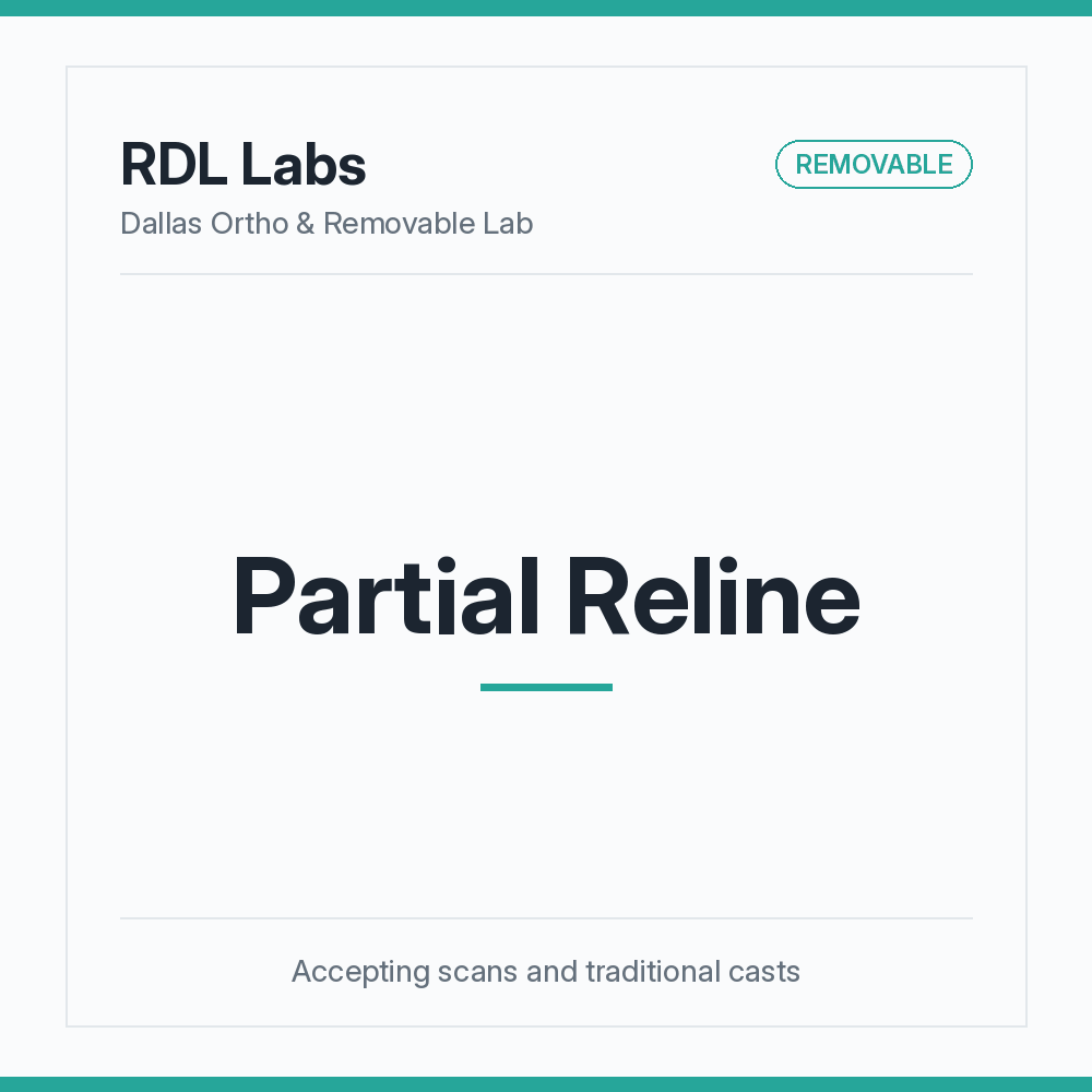 Partial Reline