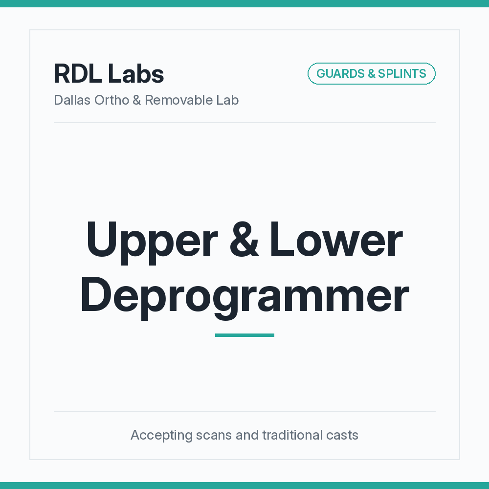 Upper & Lower Deprogrammer